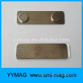 Chinese manufacturer name magnetic badge with magnetic fastener